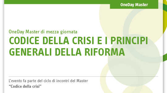Immagine Codice della crisi e i principi generali della riforma | Euroconference